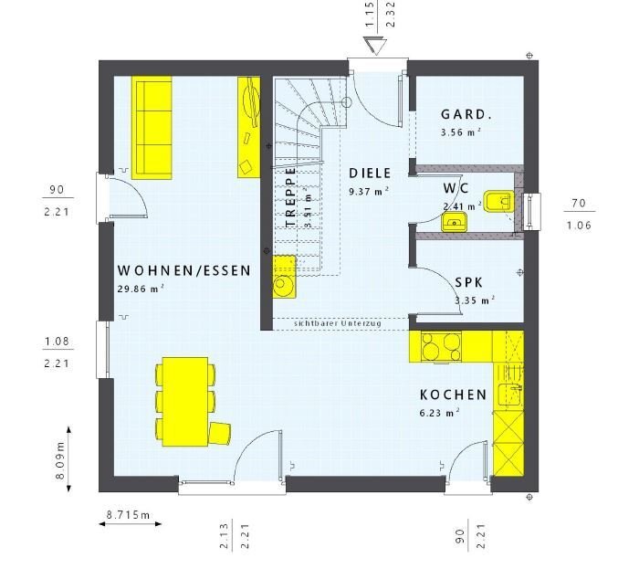 Voll unterkellertes, familienfreundliches Plusenergiehaus
