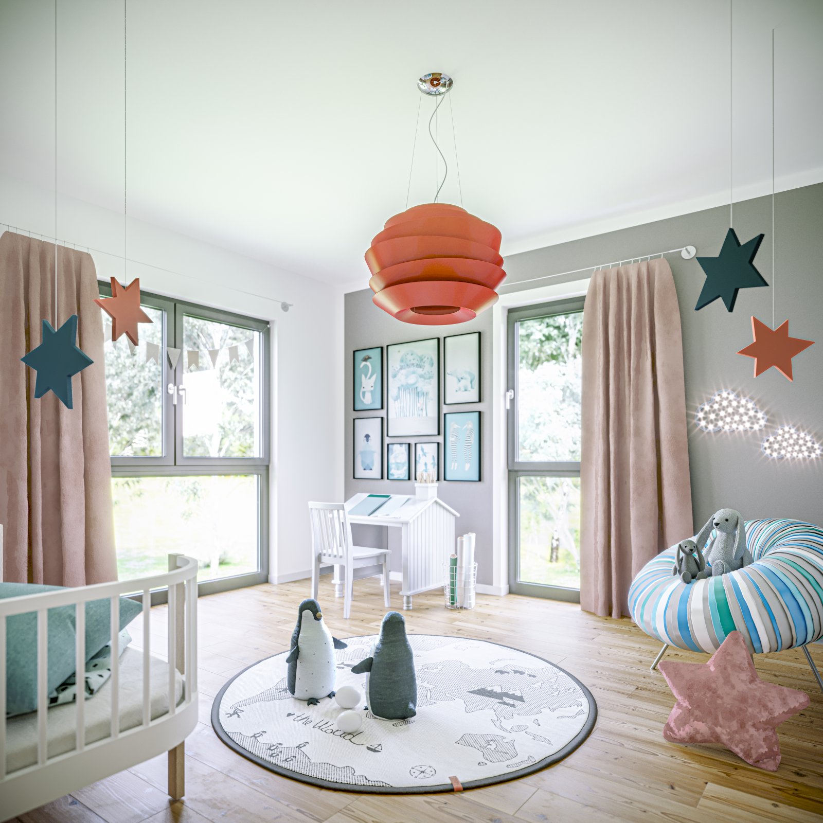 Drei Kinderzimmer, Schlafen mit Ankleide und ein Homeoffice - hier steckt so einiges drin!