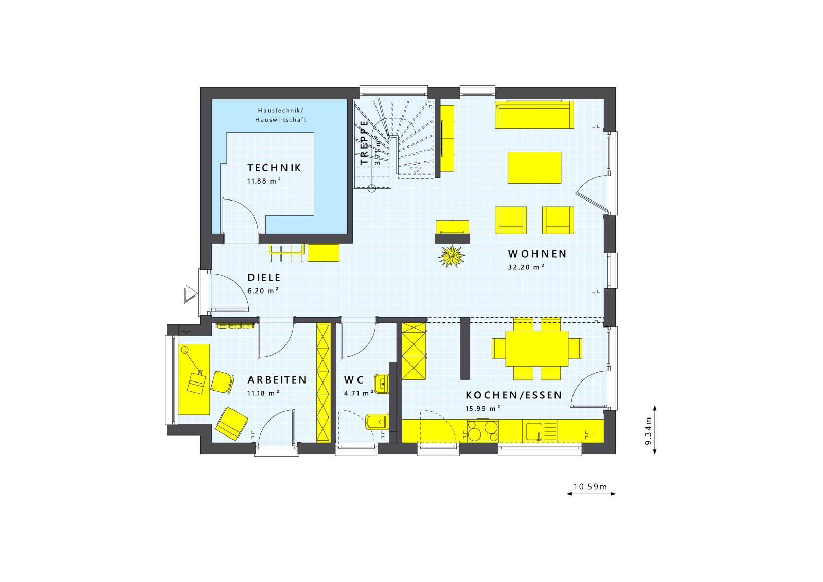 Helle und freundliche Architektur mit tollem Garten und guter Verkehrsanbindung