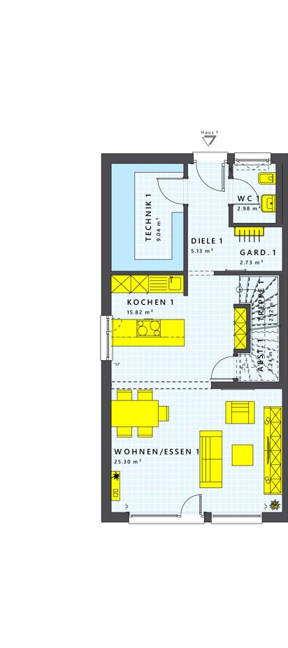 DHH mit 178m² und 3 KiZi in KfW 40 QNG! Inkl. Küche!