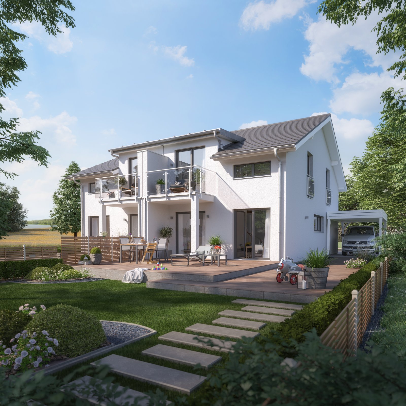 Senden: LivingHaus – Dein individuell geplantes Doppelhaus in Senden mit modernem Komfort 